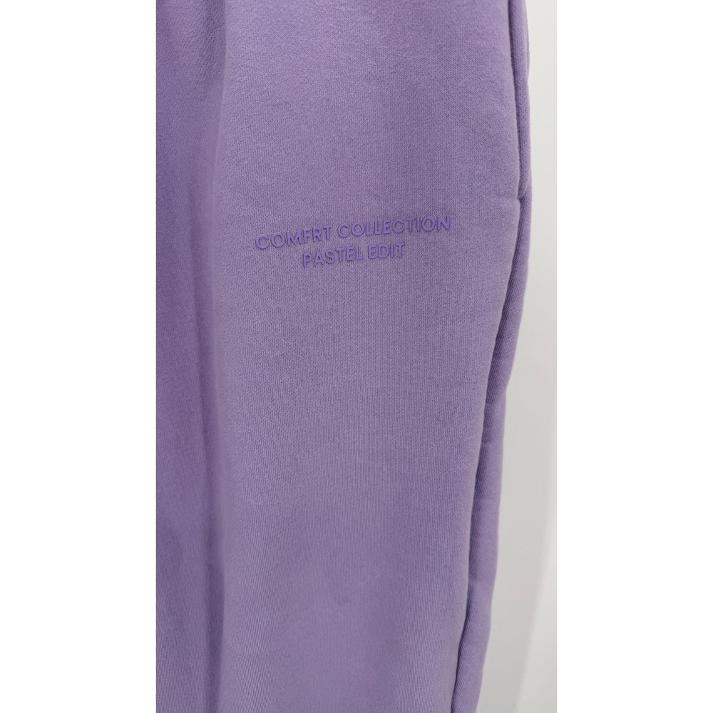 Comfrt Pastel Edit Lavender Purple Fleece Jogger Sweatpants Womens Medium - Picture 4 of 5